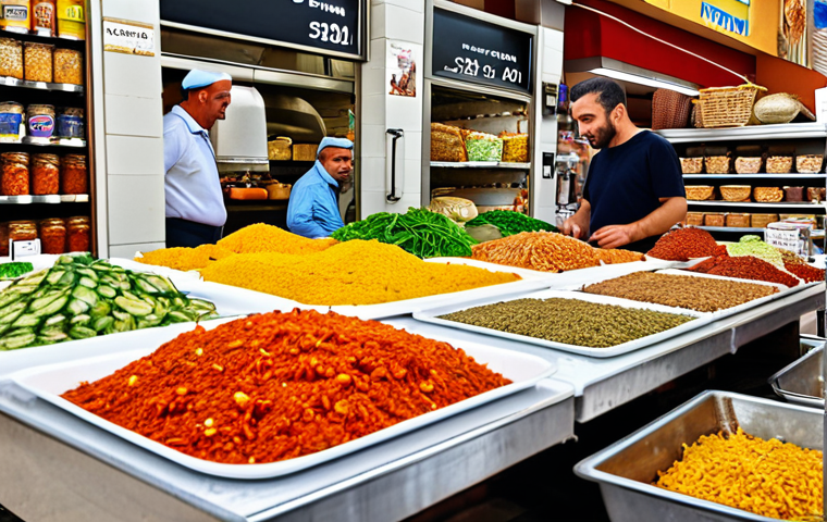 Image Prompt 1: Vibrant Israeli Market Culinary Journey**